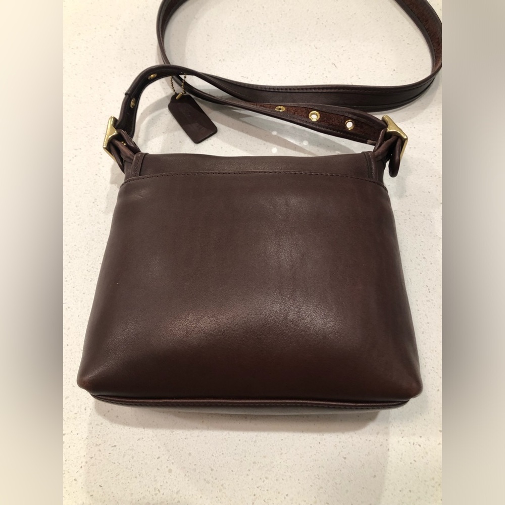 COACH VINTAGE LEGACY COMPANION  Mahogany Leather bag/purse #9715 with hangtag - Picture 3 of 14